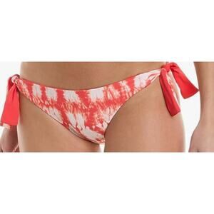 Coco Reef Women's Reversible Side Tie Bikini Bottom Pink L